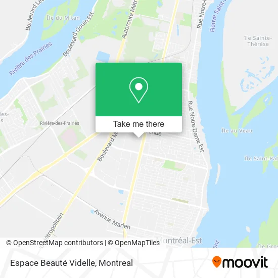 Espace Beauté Videlle map