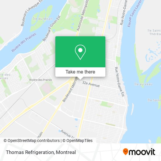Thomas Refrigeration map