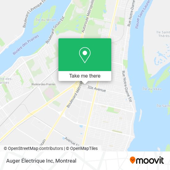 Auger Électrique Inc map