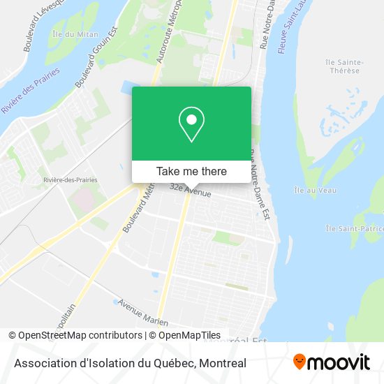 Association d'Isolation du Québec map
