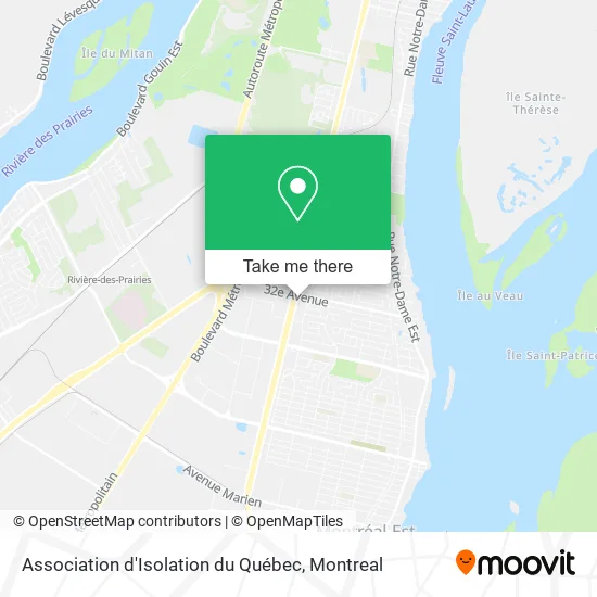 Association d'Isolation du Québec map