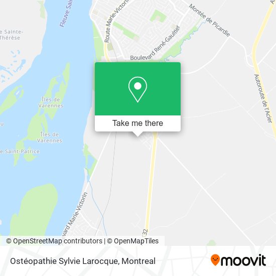 Ostéopathie Sylvie Larocque map