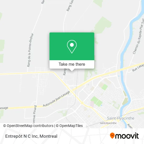 Entrepôt N C Inc map