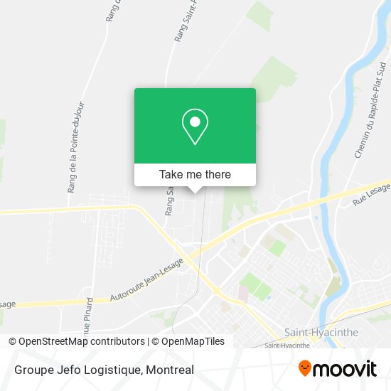Groupe Jefo Logistique map
