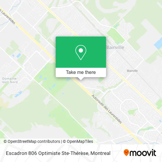 Escadron 806 Optimiste Ste-Thérèse map