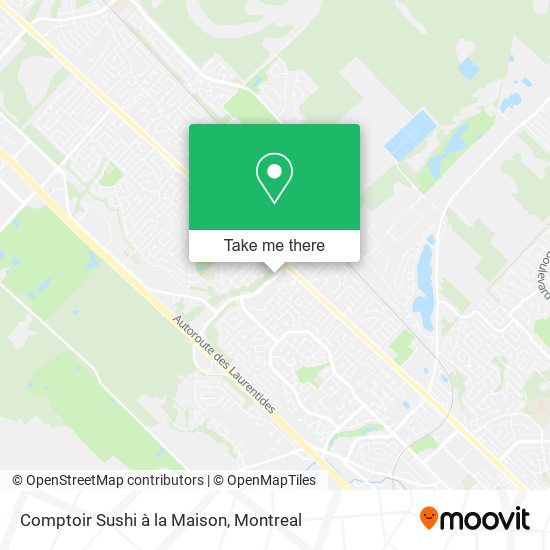 Comptoir Sushi à la Maison map