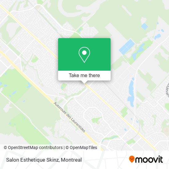 Salon Esthetique Skinz map