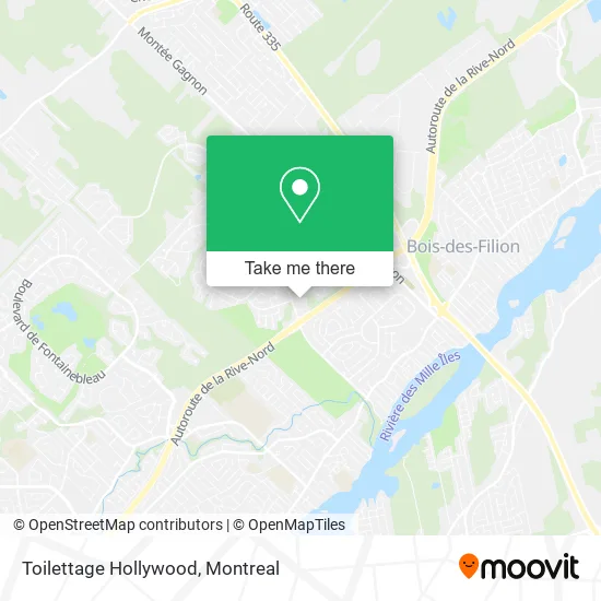 Toilettage Hollywood map