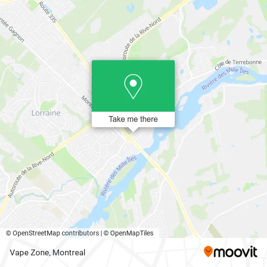 Vape Zone map