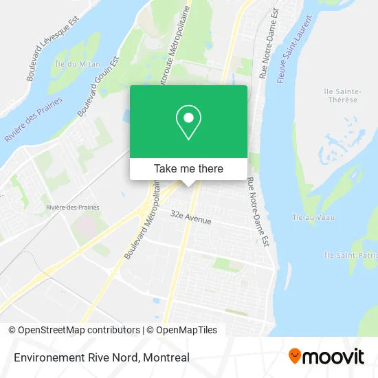 Environement Rive Nord map