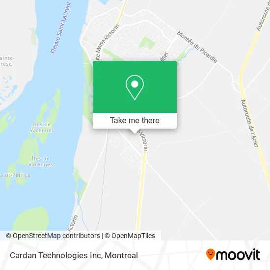 Cardan Technologies Inc map