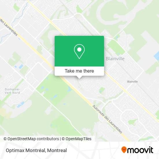 Optimax Montréal map