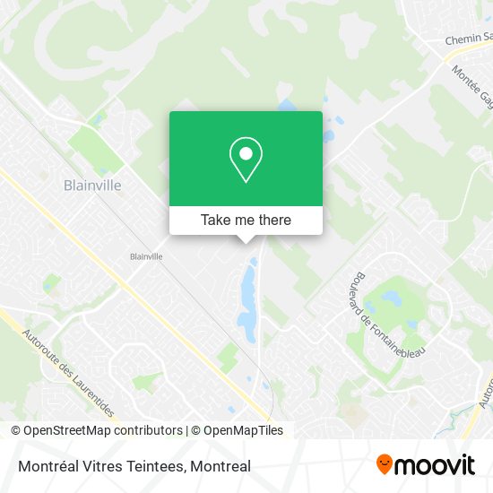 Montréal Vitres Teintees map