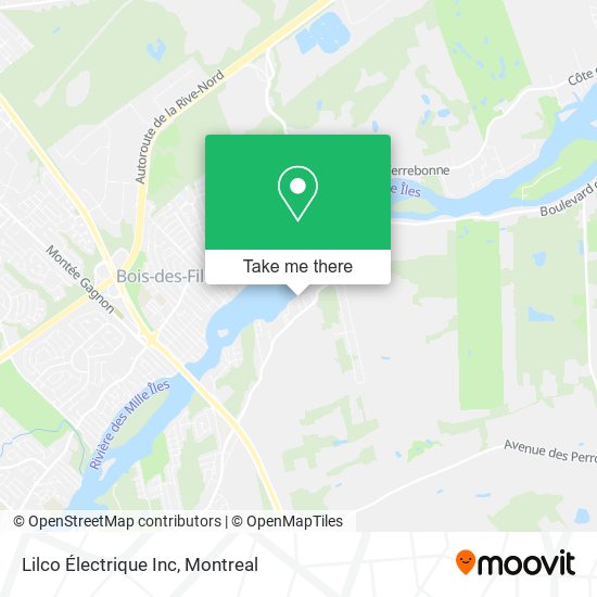 Lilco Électrique Inc map