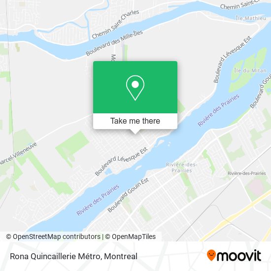 Rona Quincaillerie Métro map