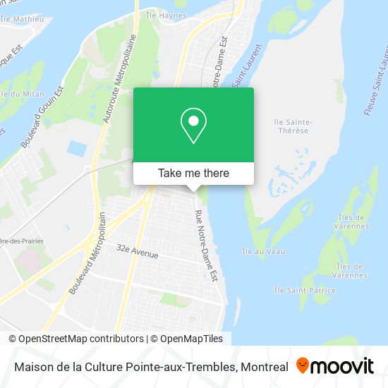 Maison de la Culture Pointe-aux-Trembles map