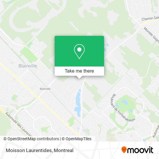 Moisson Laurentides map