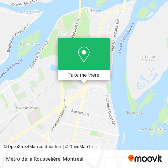 Métro de la Rousselière map