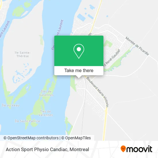 Action Sport Physio Candiac map