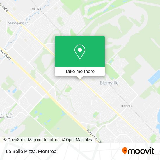 La Belle Pizza map