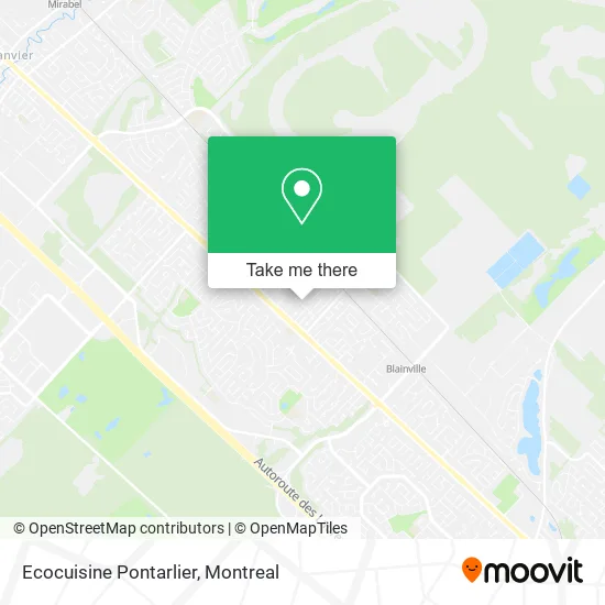 Ecocuisine Pontarlier map