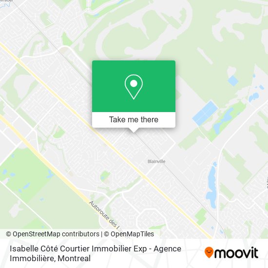 Isabelle Côté Courtier Immobilier Exp - Agence Immobilière map
