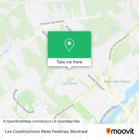 Les Constructions Réno-Fenêtres map