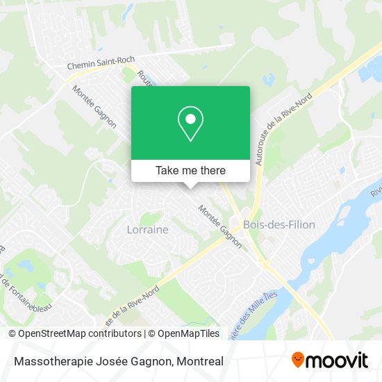 Massotherapie Josée Gagnon map