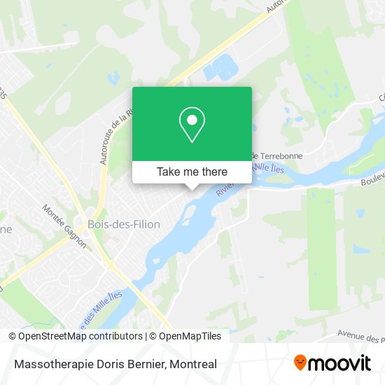 Massotherapie Doris Bernier map