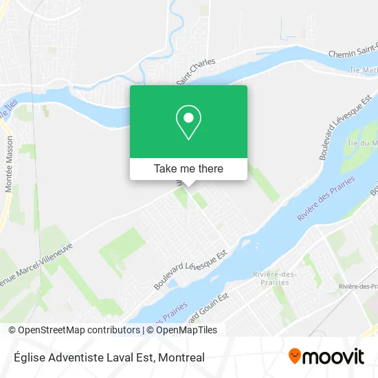 Église Adventiste Laval Est map