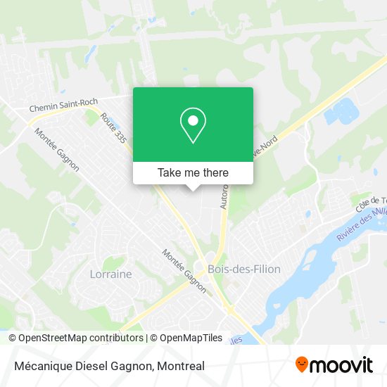 Mécanique Diesel Gagnon map