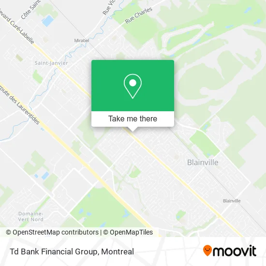 Td Bank Financial Group map
