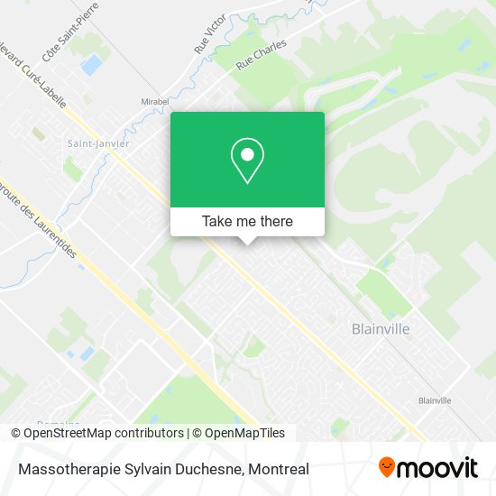 Massotherapie Sylvain Duchesne map