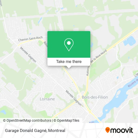 Garage Donald Gagné map