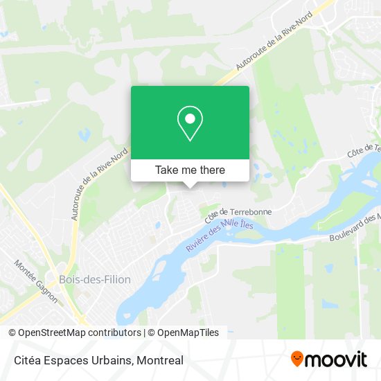 Citéa Espaces Urbains map