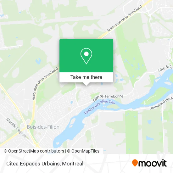 Citéa Espaces Urbains map