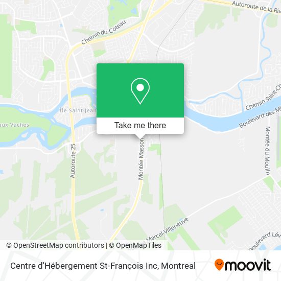 Centre d'Hébergement St-François Inc map