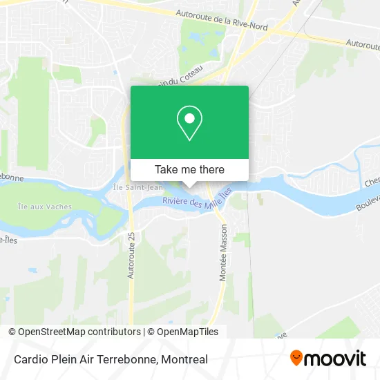 Cardio Plein Air Terrebonne map