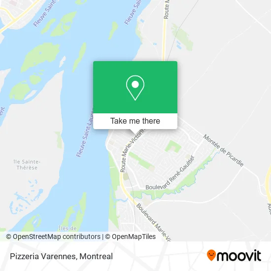 Pizzeria Varennes map