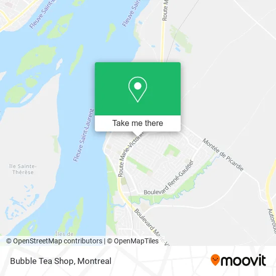 Bubble Tea Shop map