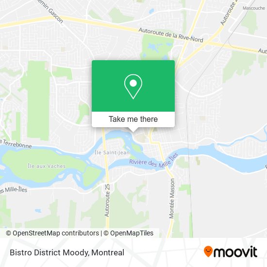 Bistro District Moody map