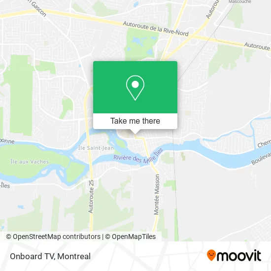 Onboard TV map