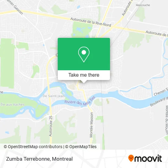 Zumba Terrebonne map