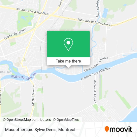 Massothérapie Sylvie Denis map