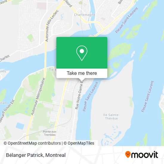 Bélanger Patrick map