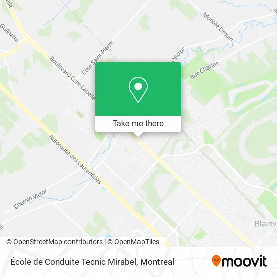 École de Conduite Tecnic Mirabel map
