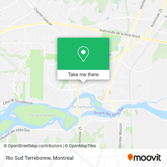 Rio Sud Terrebonne map