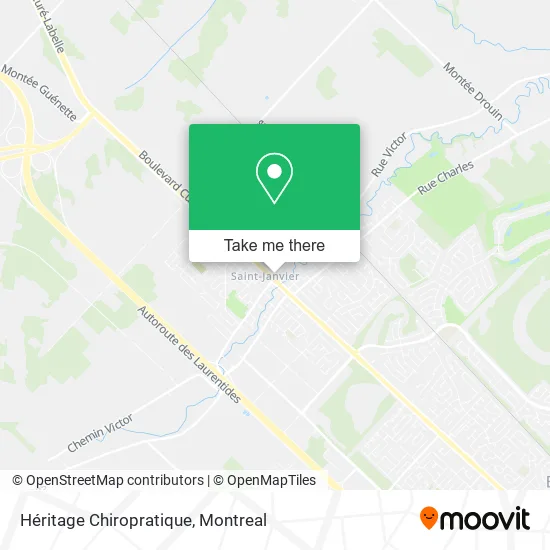 Héritage Chiropratique map