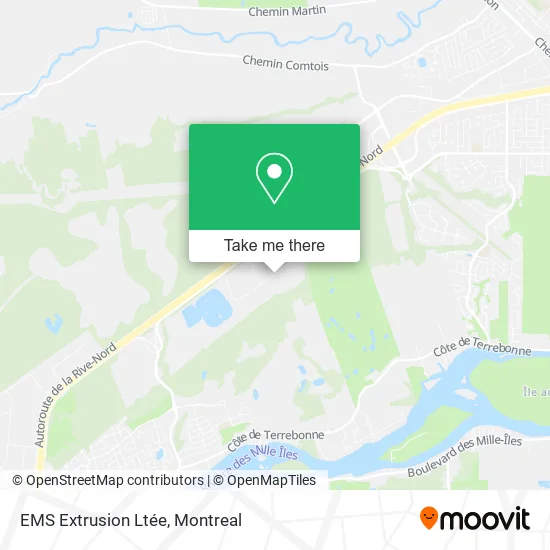 EMS Extrusion Ltée map