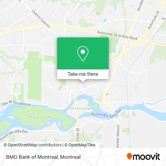 BMO Bank of Montreal map